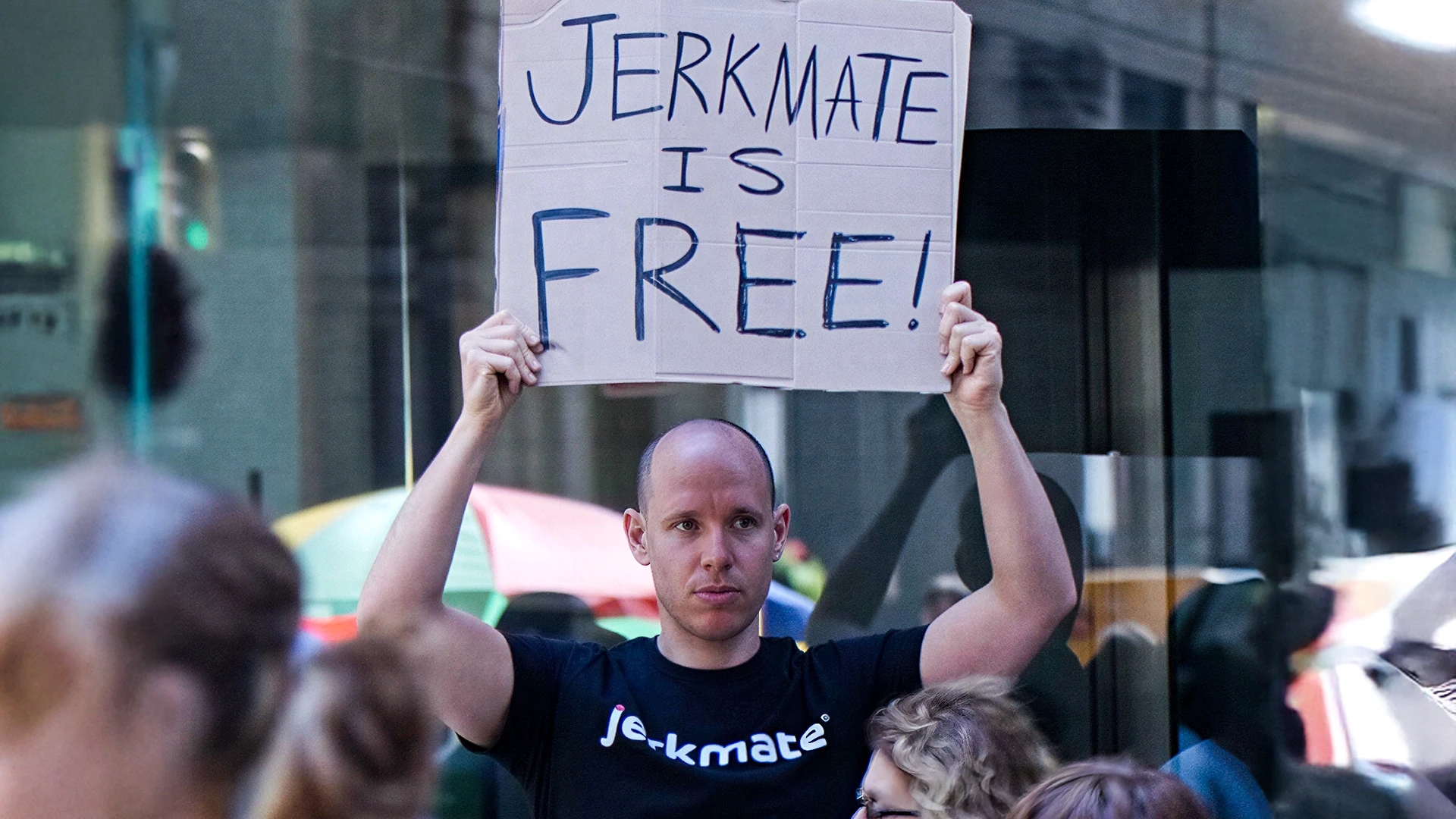 Get the f**ck out of the bathroom