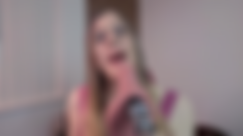 Alice gives a pov blowjob and deepthroat up close.