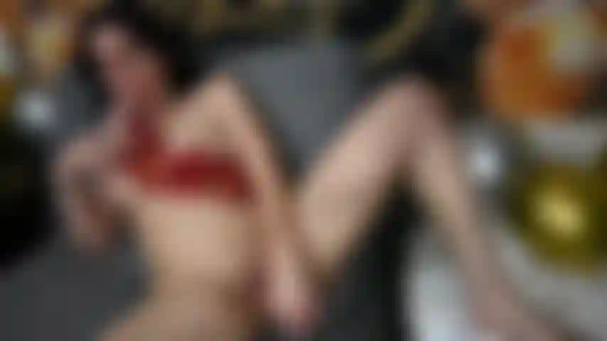 Birthday Girl Suck and Fucks 2 Dildos