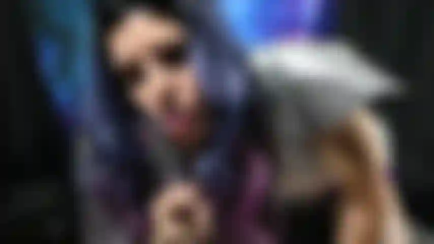 Space Babe Glass Dildo Masturbation