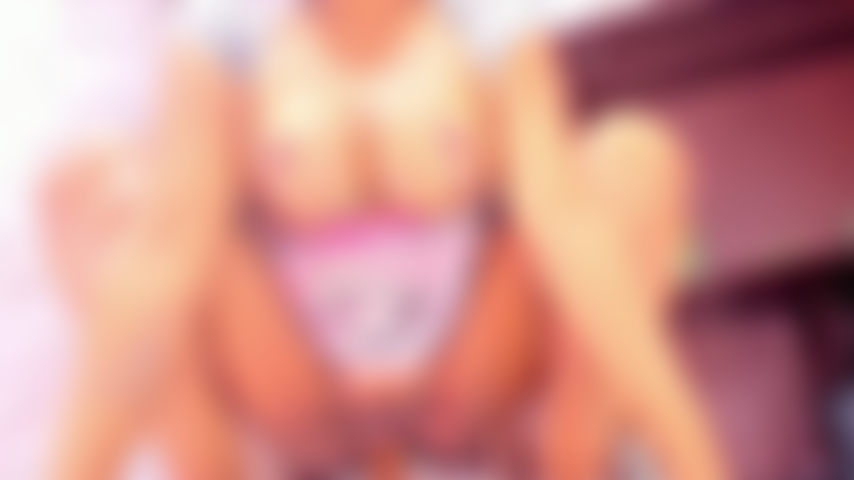 Jumping on the dildo on the desk.