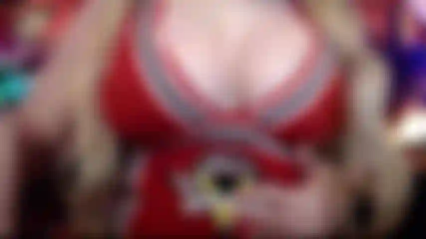 Riding dildo in cheerleader outfit plus bonus rubbing clip