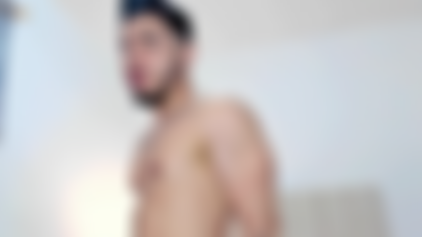 Oiled naked cum.