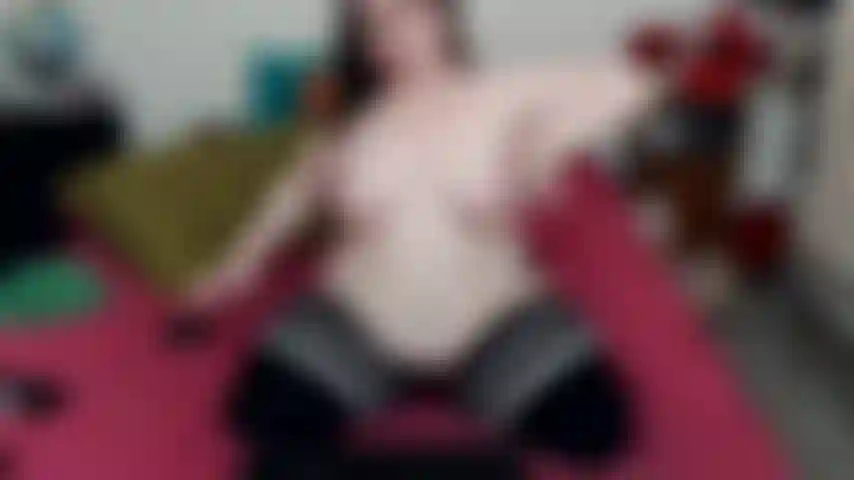 Tit Play in Thigh-Highs