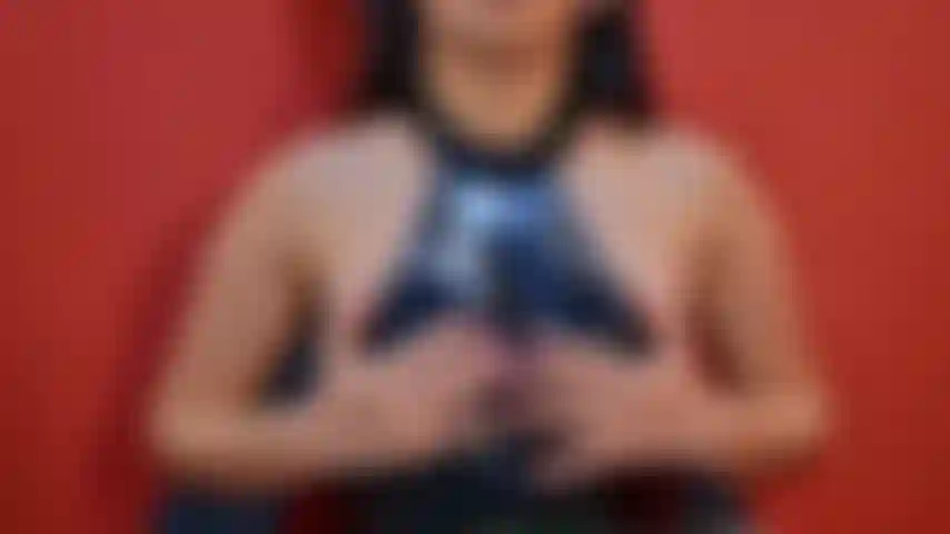 Play with my breasts next to me