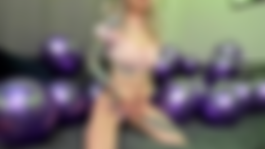 Pretty Purple Balloon Striptease