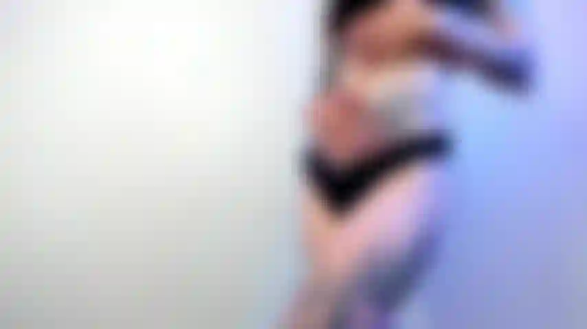 Toy Time with Hitachi in Black Thong