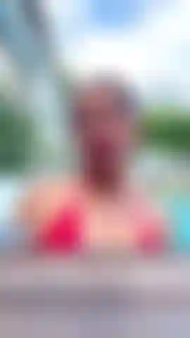 Aurora having fun in the pool!