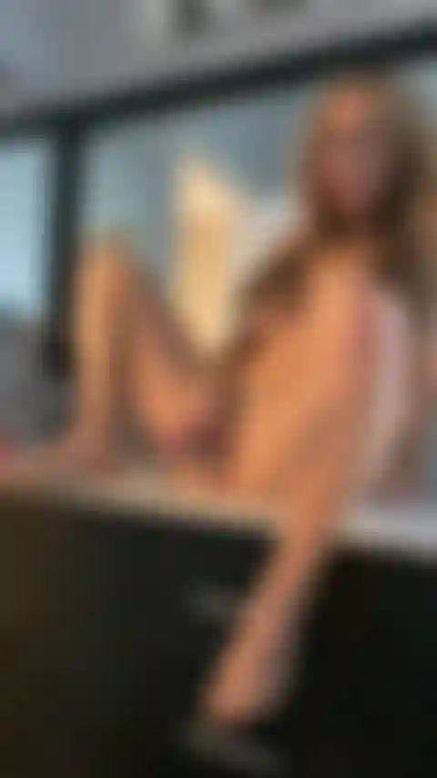 Bathroom counter dildo play