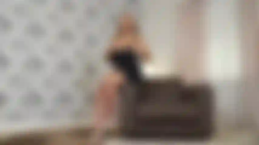 Black Dress Strip JOI Pussy Play