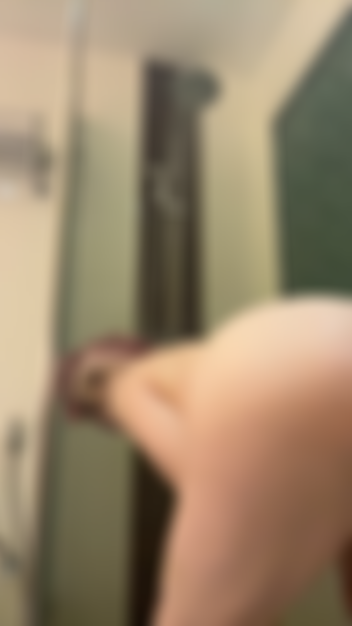 Twerking in the shower / half of body.