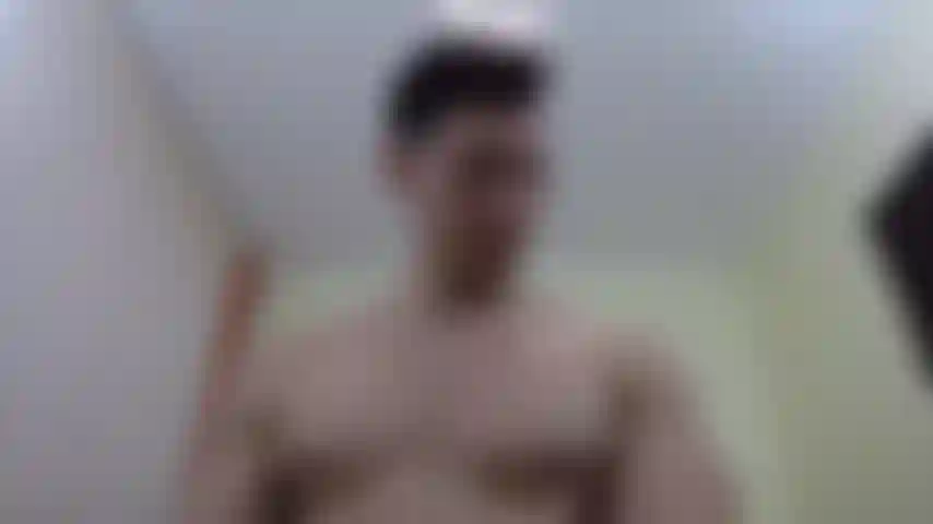 Rubbing oil on my chest and being cocky