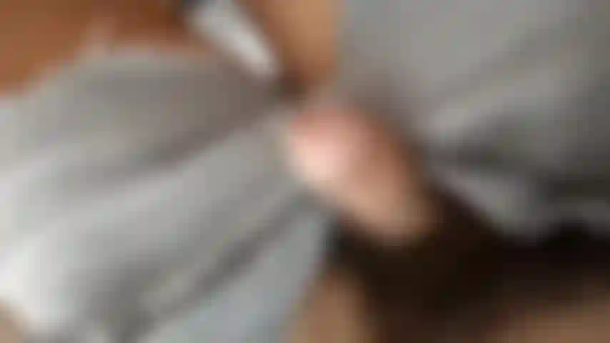 Jerking off POV, shooting a nice thick load on my big pubes