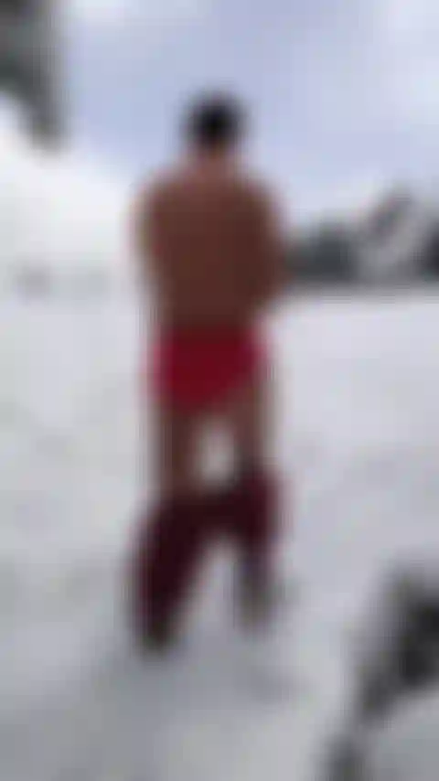 Brutus the red brief raindeer is on the lose