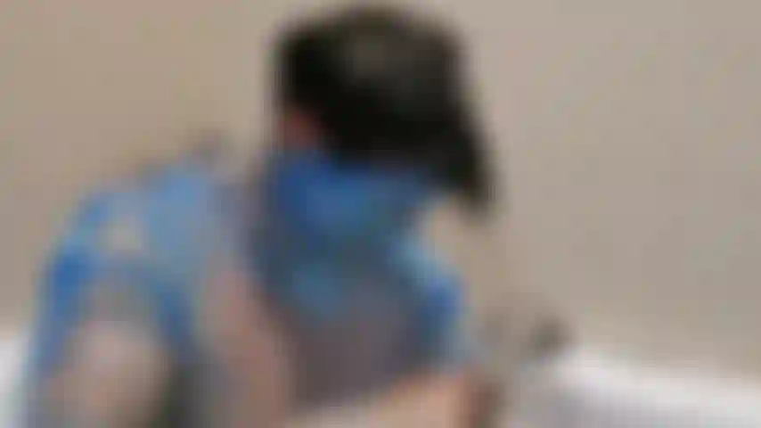 Taking a shower to wash the body paint off my body.