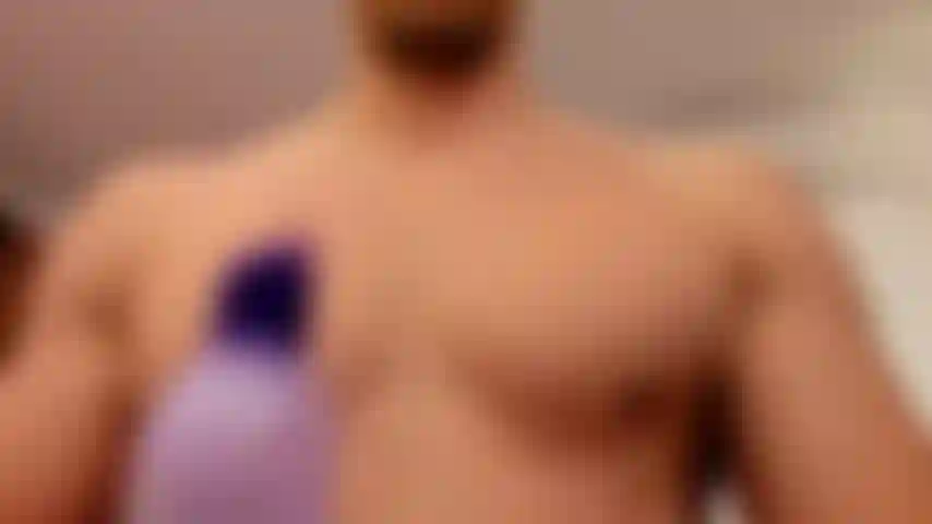 Oiling up my pecs for you