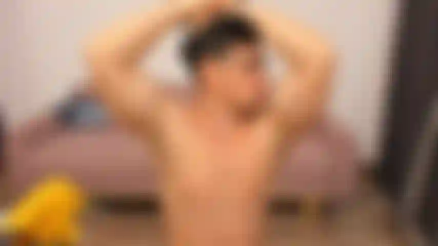 From licking my biceps and armpits to shooting a big thick load on myself.