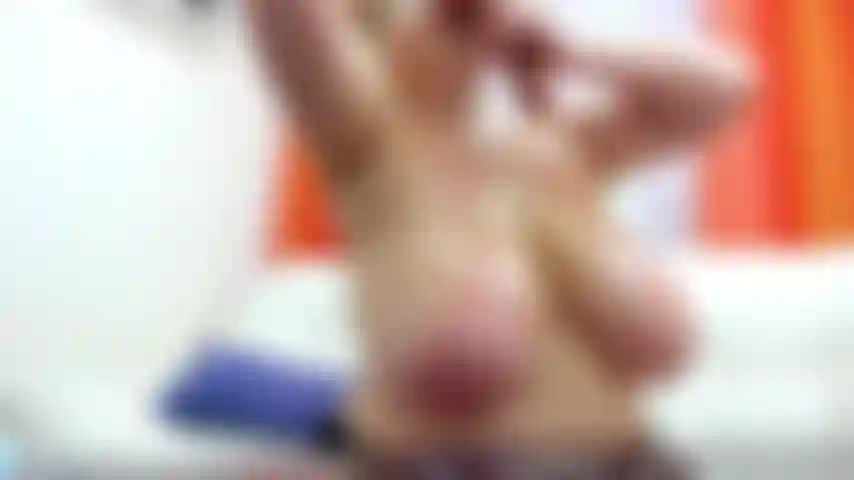 Messy dirty deepthroat on big toy all in, lot of saliva drolling over  hanging tits