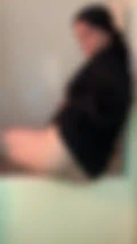 Trying my other tentacle dildo on the side of the tub