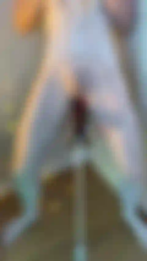Using my fuck machine with a tentacle dildo
