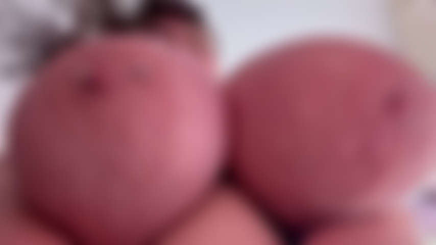 Jiggling my huge boobs in your face.