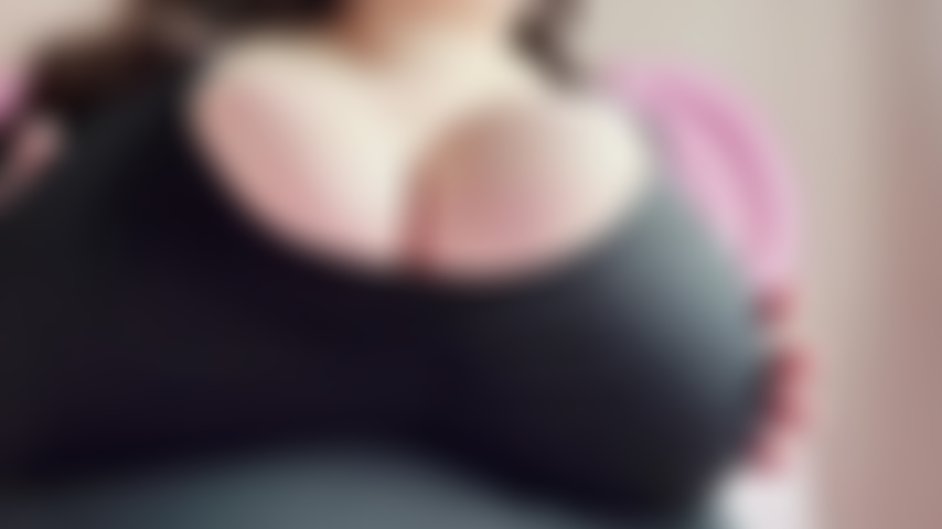 Huge dildo tittyfuck and pussy fuck with jerk off instructions
