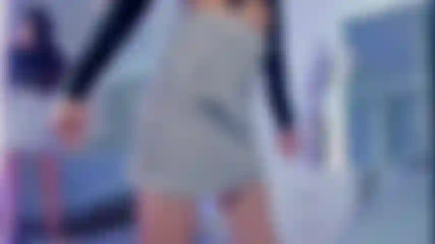wearing  a Sexy mini skirt
