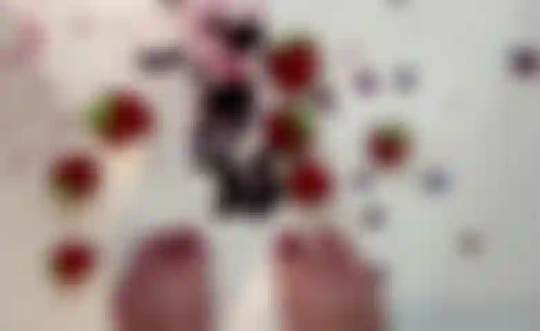 Summer Sploshing ~ Foot Food Play