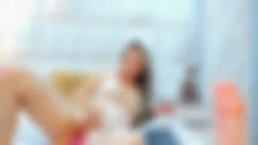 Charlotte naughty with her dildo