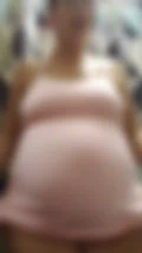 40 weeks +1 day overdue! Expressing colostrum and licking my nipples and tasting it while showing off my extremely pregnant body! one of the last clips I made while still pregnant! - AUDIO!