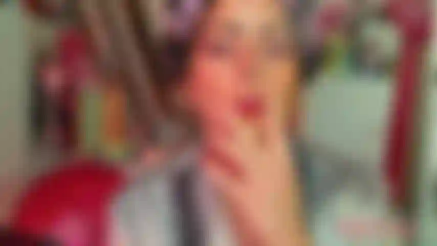 Step-mom smoke with hair rollers.