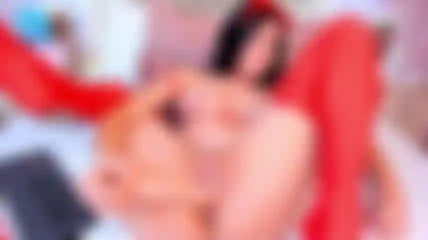 My red stockings draped over your shoulders while you fuck my pussy
