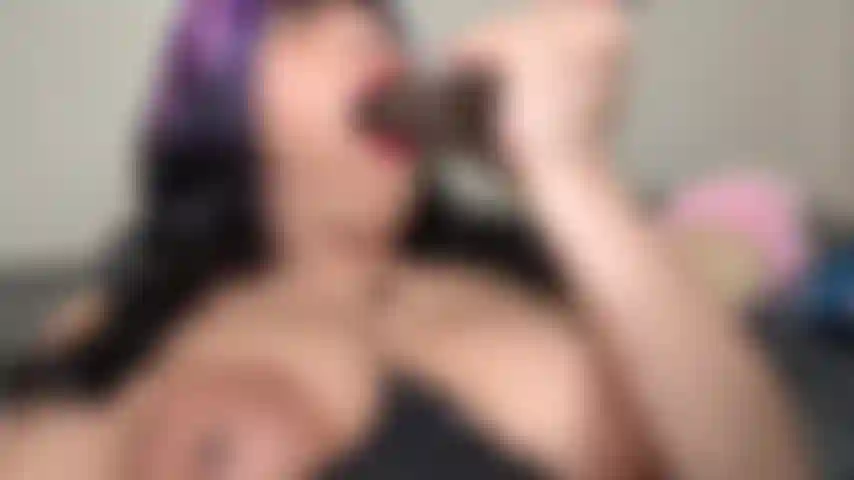 Pierced Gothic MILF creams & cums on big black dick! I deepthroat and gag on your 8 inch BBC before stuffing myself & making a huge mess! I make sure to shove it back down my throat, licking up every last bit of cream up off your dick when I'm done!