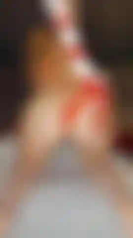 Slow Spanking With A Candy Cane!