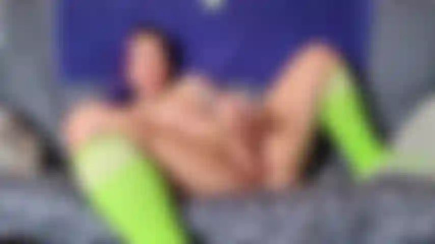 High Socks Dildo Play