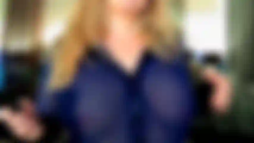 Breast teasing & deep dildo sucking