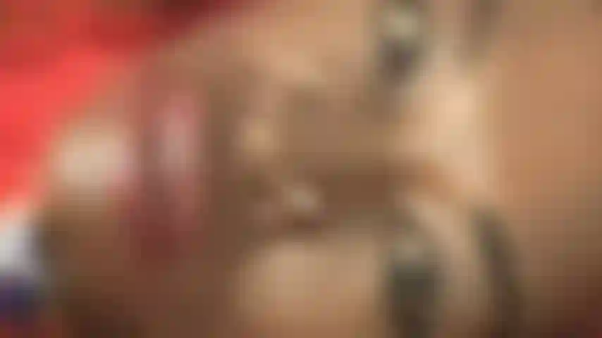 Lady in red admiration.