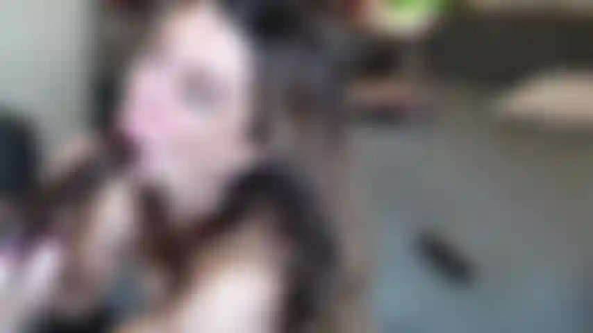 Very sloppy BBC Dildo BJ makeup running