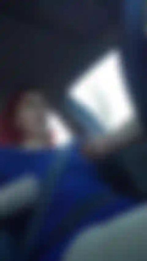 Exhibitionist slut riding toy while driving.