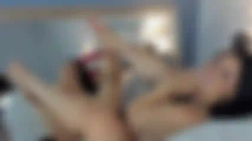 Sensual mirror masturbation