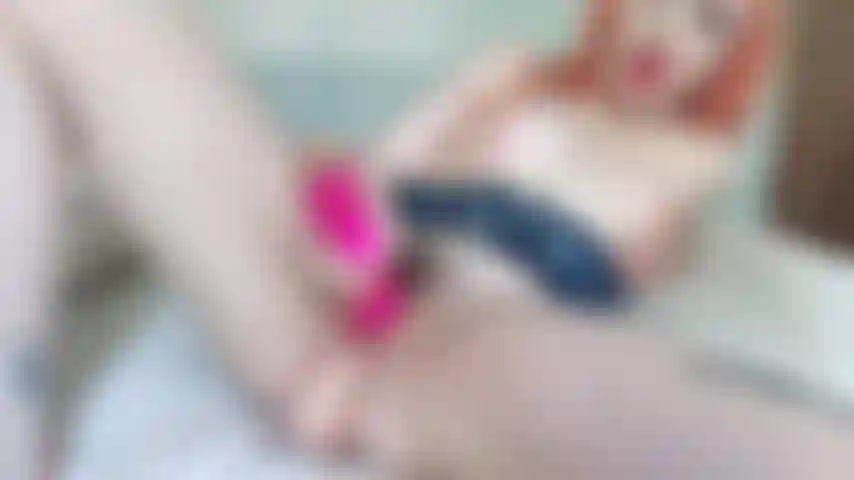 Vibing and fucking dildo