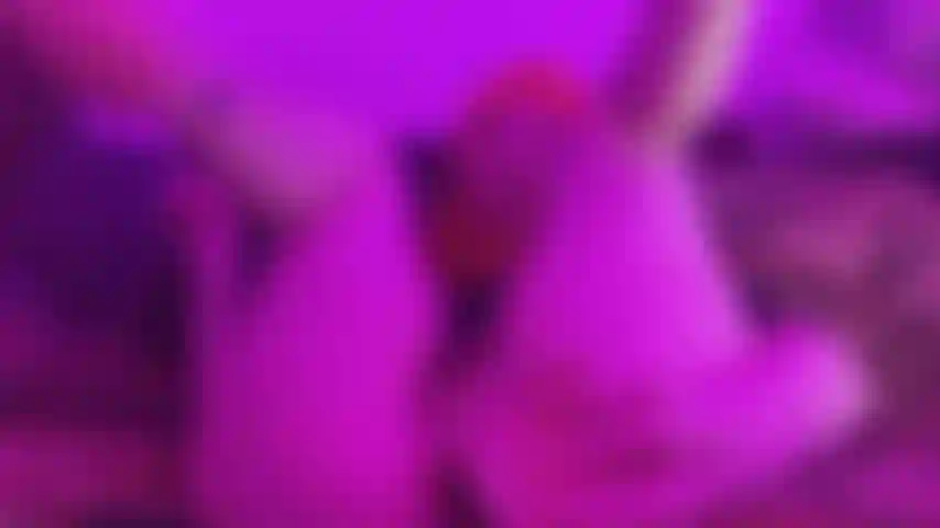 Fucking pussy with dildo on friends sofa