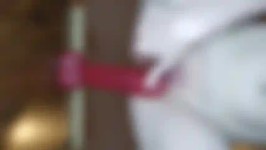 Doggystyle with Big Dildo bottom view