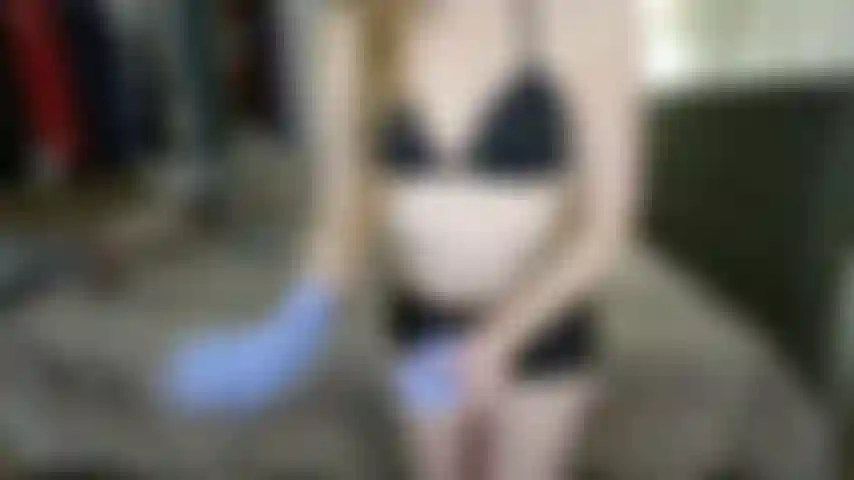 Shiny Black Shorts, Purple Exam Gloves & Hairy Armpits (Non-Nude)