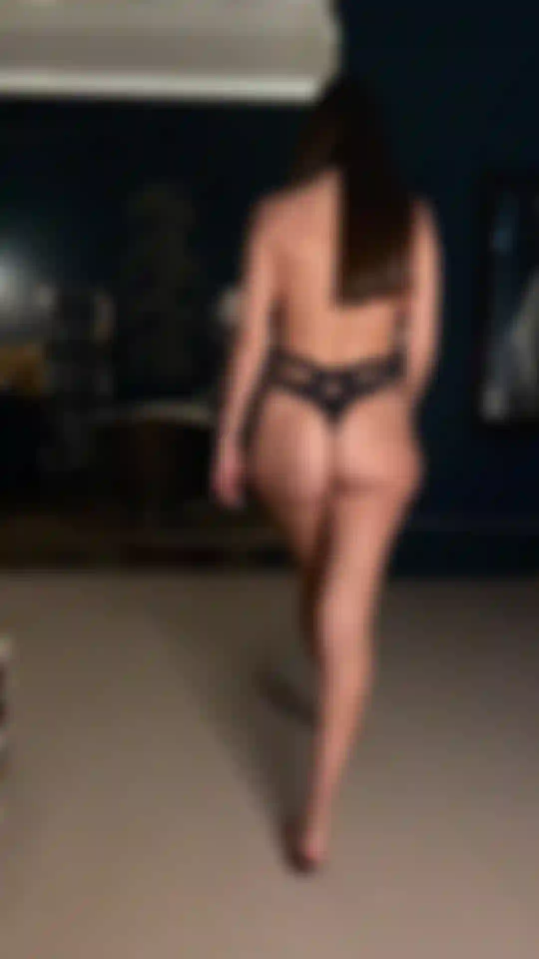 Slow motion walk in my thong.