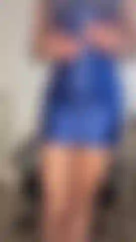 Ive got my sexy blue shiny short dress on and my little blue rabbit toy! Watch my nipples poke out of my lace bra and see how much I cum all over my toy!