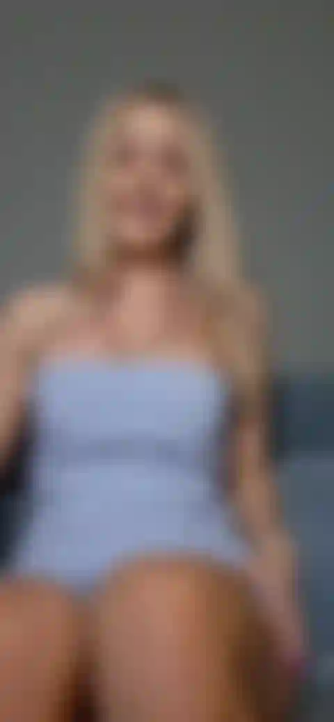 teasing in my blue dress
