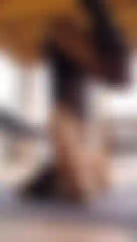 Sexy yoga with booty in nothing but fishnet lingerie for my neighbors to see