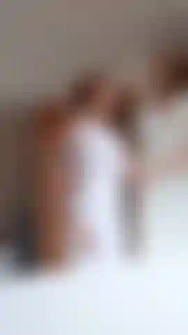 Ice Melting and Shower Strip in All White Yoga Outfit