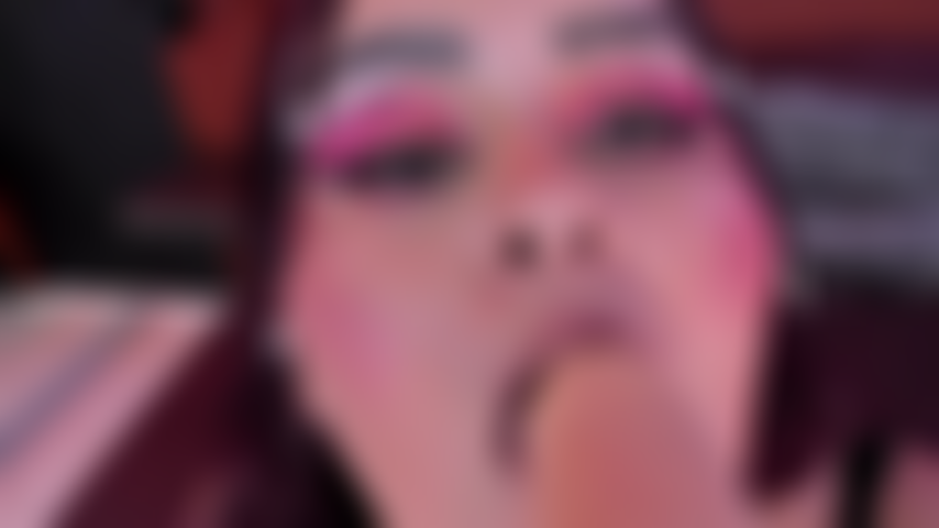 Bbw fucks his mouth without compassion with his favorite toy.